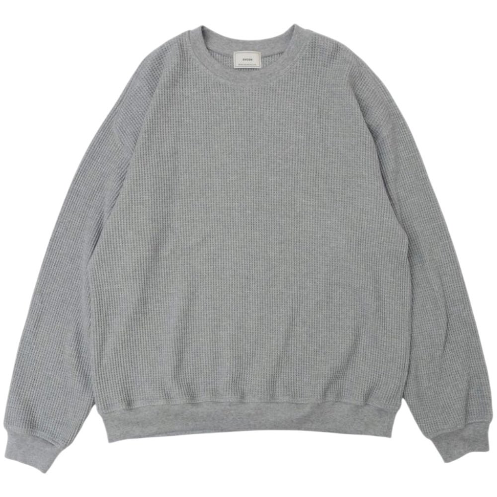 EVCON<BR>WAFFLE CREW NECK(GRAY)