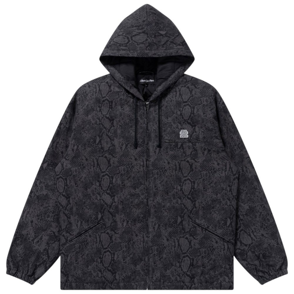 BlackEyePatch <BR>SMALL OG PYTHON PATTERNED HOODED JACKET