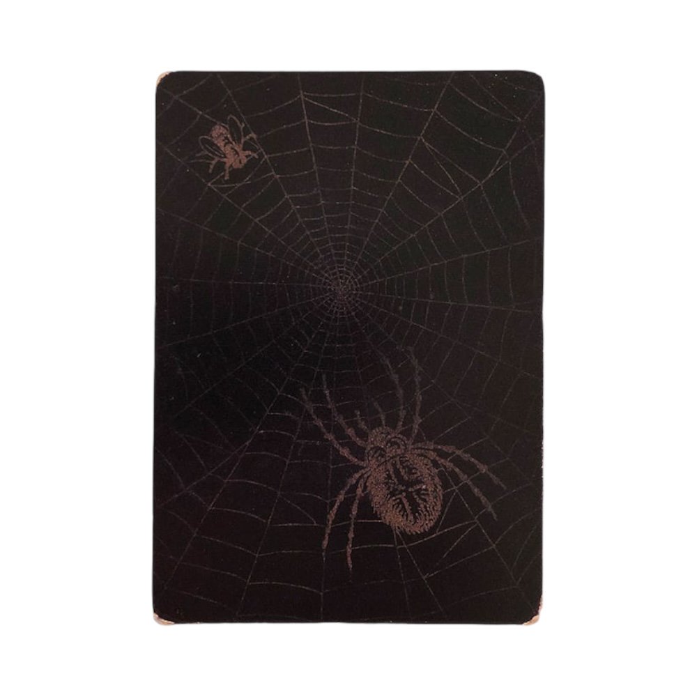 FIRSTRUST<BR>LATE 40's SPIDER WEB / ACE OF SPADE PLAYING CARD