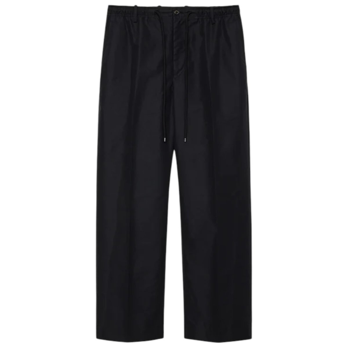 MARKAWARE <BR>FLAT TAPERED EASY TROUSERS - EGYPTIAN COTTON  RECYCLE POLYESTER WEATHER-CLOTH