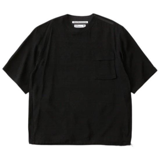 【美品】ホワイトマウンテニアリング 2023SS 半袖シャツ 2 M 綿麻 紺 2253f1bed22320891c0b94ac0a833f