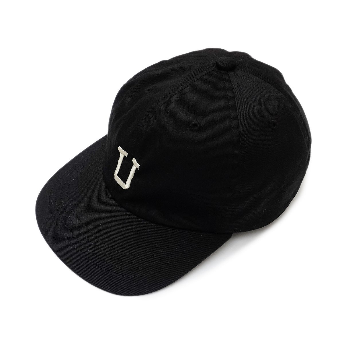 UNIVERSAL PRODUCTS<BR>6P LOGO CAP(BLACK)