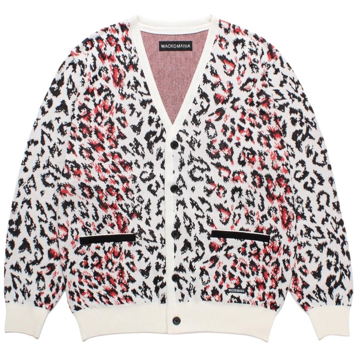 WACKOMARIA《ワコマリア》LEOPARD JACQUARD CARDIGAN(TYPE-1