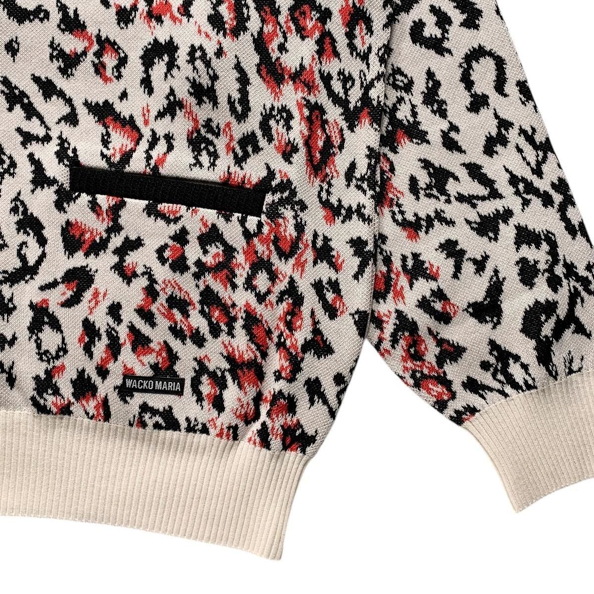 WACKOMARIA《ワコマリア》LEOPARD JACQUARD CARDIGAN(TYPE-1
