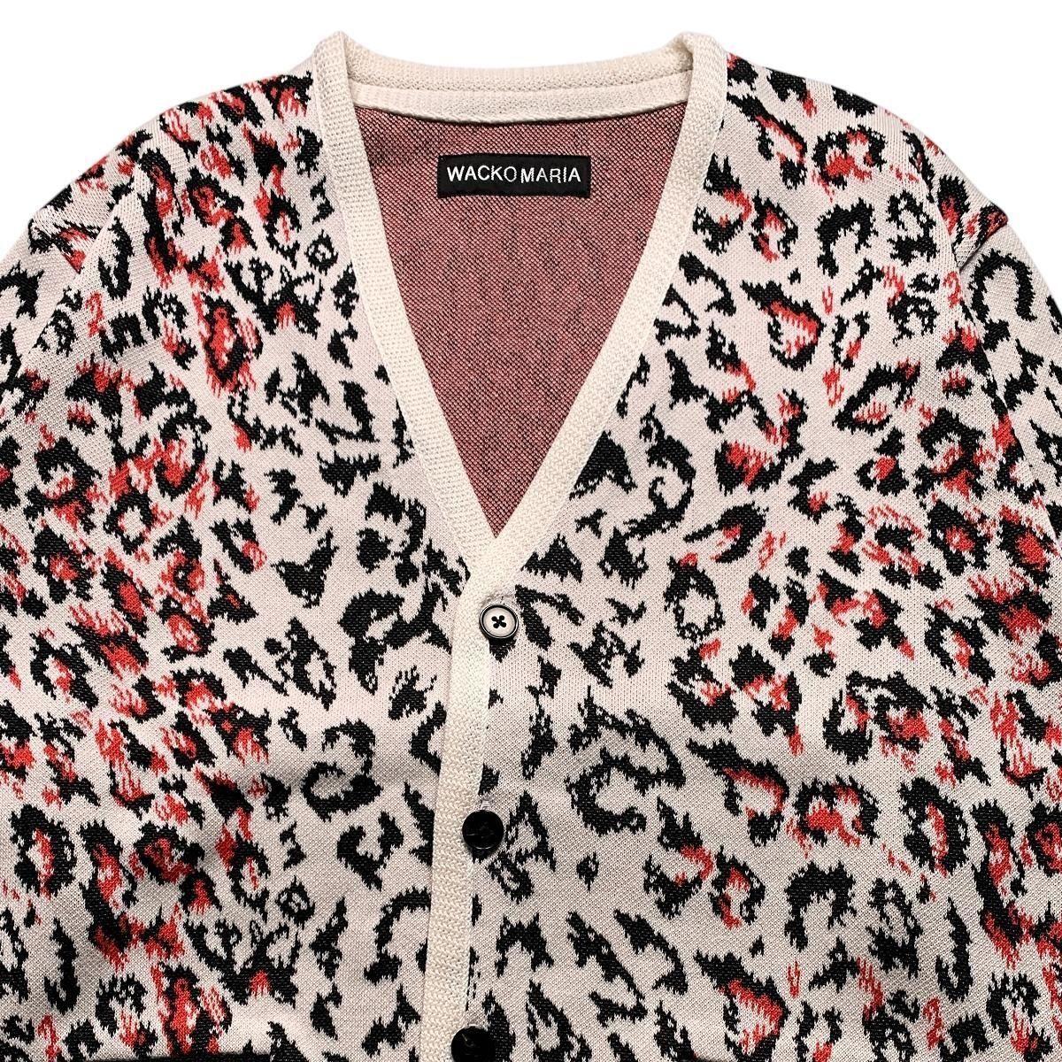 WACKOMARIA《ワコマリア》LEOPARD JACQUARD CARDIGAN(TYPE-1)(25SS-WMK