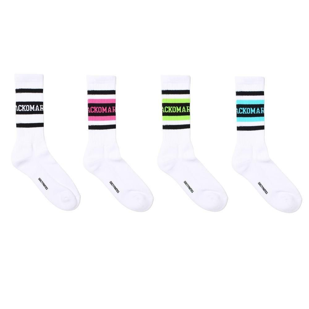 WACKOMARIA SKATER SOCKS 3セット　ブルー　ベージブラウン WACKOMARIA SKATER SOCKS 3セット ブルー ベージブラウン - メルカリ