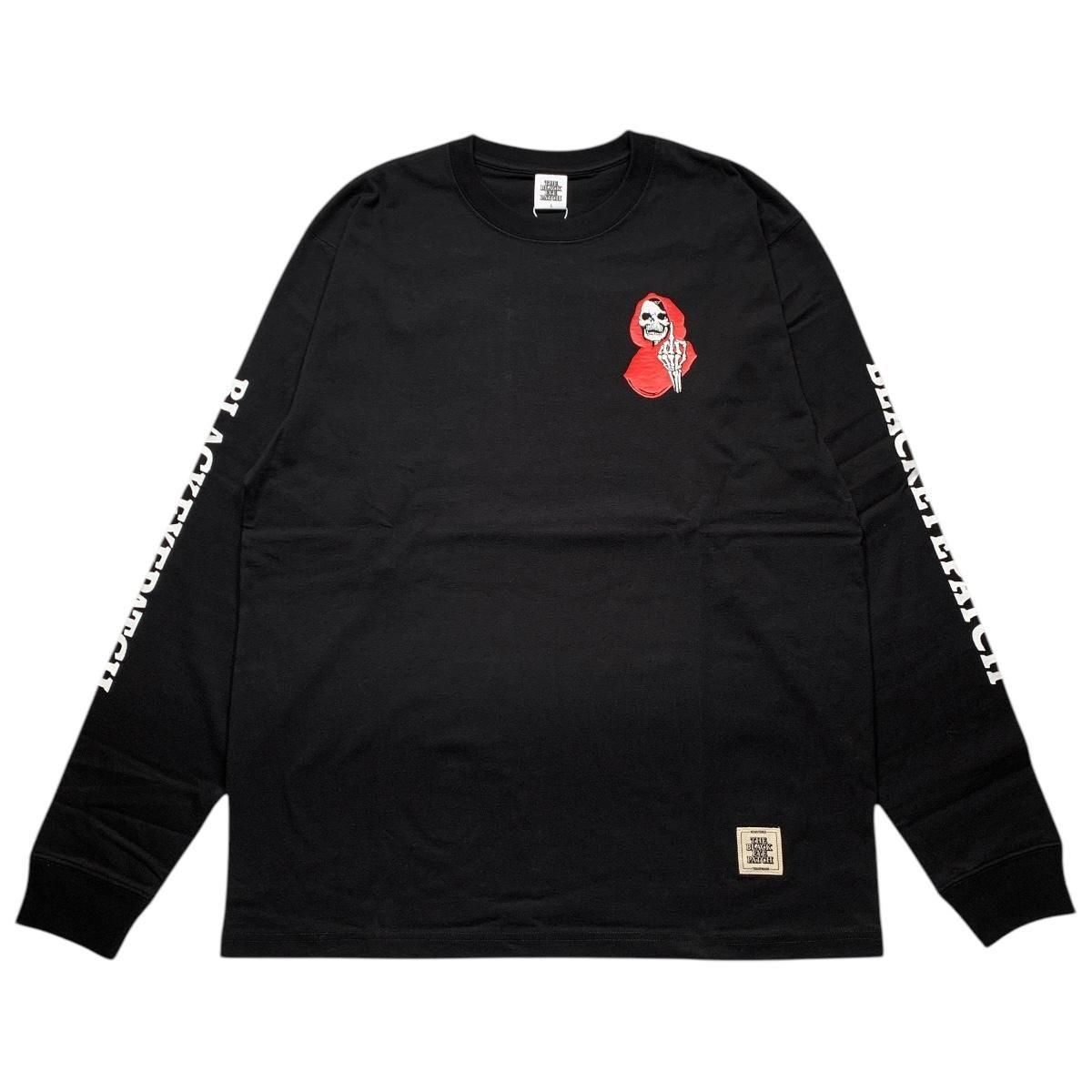 完売モデル】ブラックアイパッチ ロゴ ロンTEE 人気 即日発送