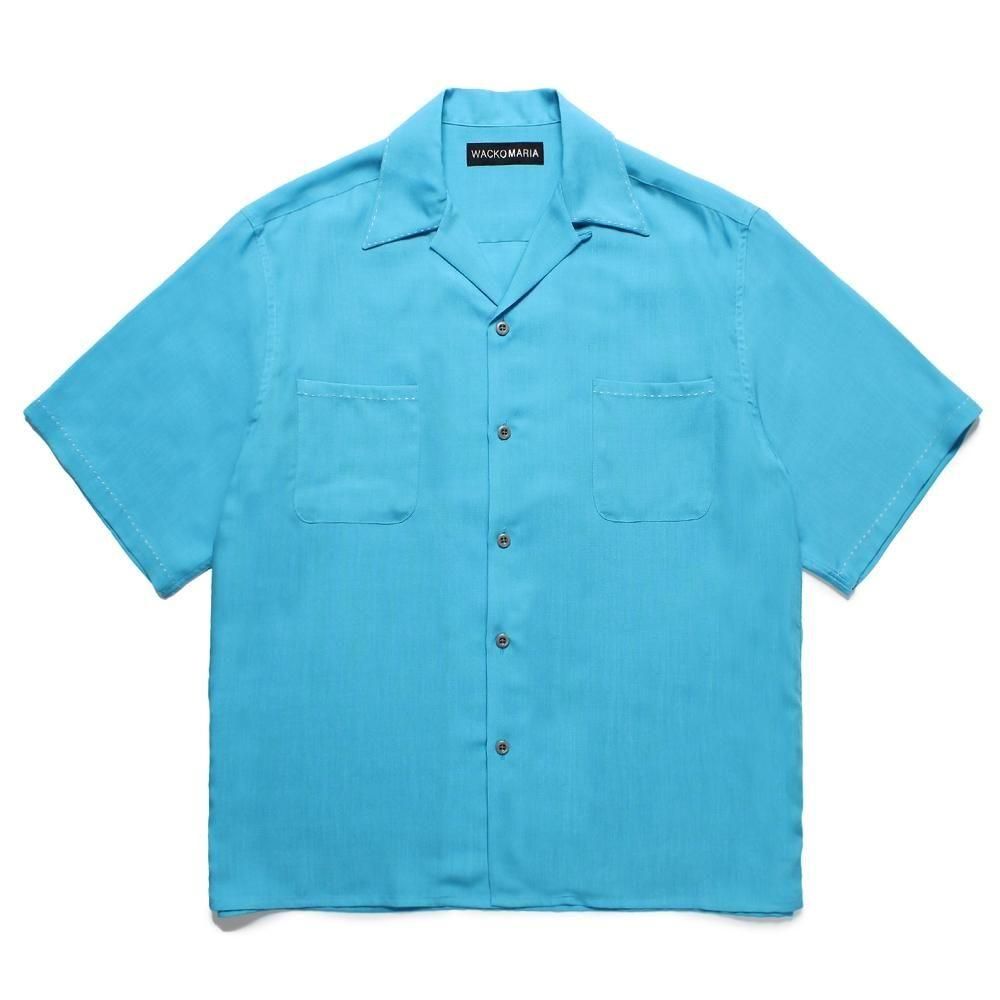 25SS 新品 ワコマリア 50'S SHIRT S/S ( TYPE-4 ) WACKO MARIA＞SWITCHING 50'S OPEN COLLAR SHIRT (TYPE-4
