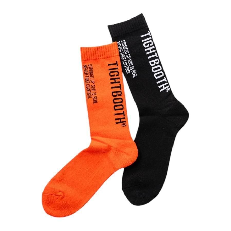 TIGHTBOOTH<BR>TBPR / LABEL LOGO SOCKS