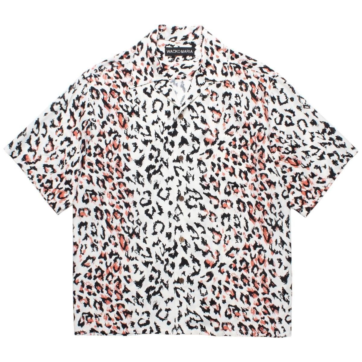 WACKOMARIA<BR>HAWAIIAN SHIRT S/S(TYPE-1)(WHITE)