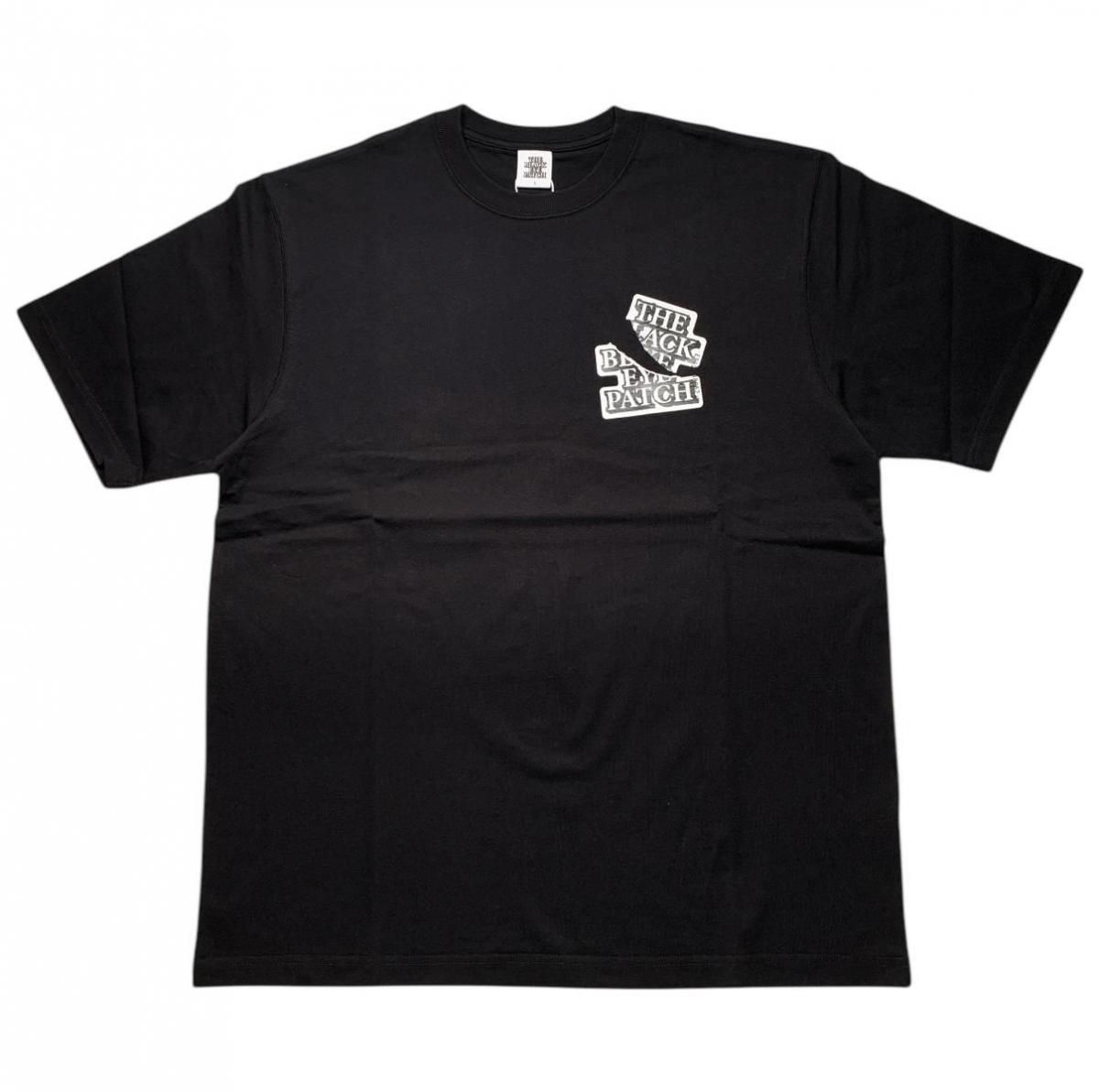 BlackEyePatch <BR>TORN OG LABEL TEE(BLACK)