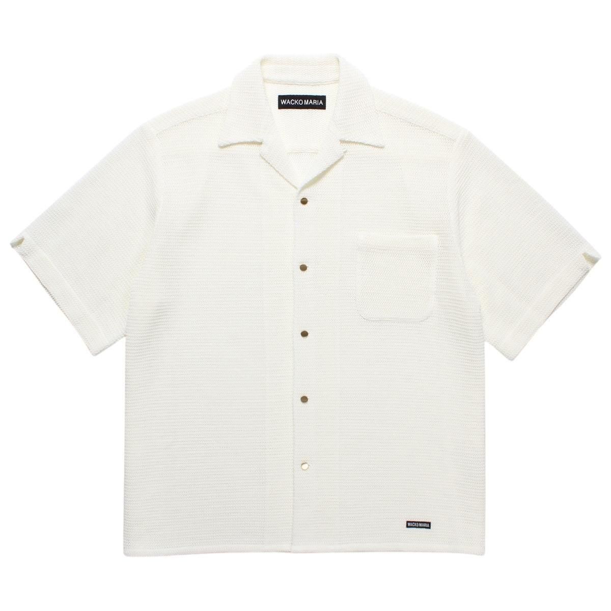 WACKOMARIA<BR>KNIT SHIRT(WHITE)