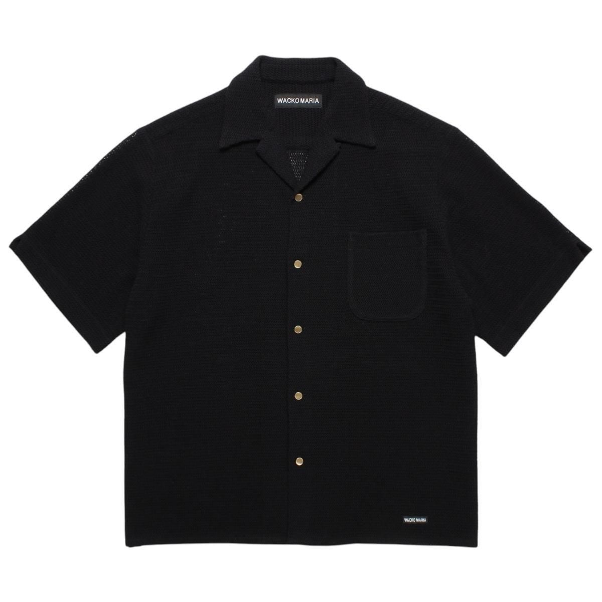 WACKOMARIA<BR>KNIT SHIRT(BLACK)