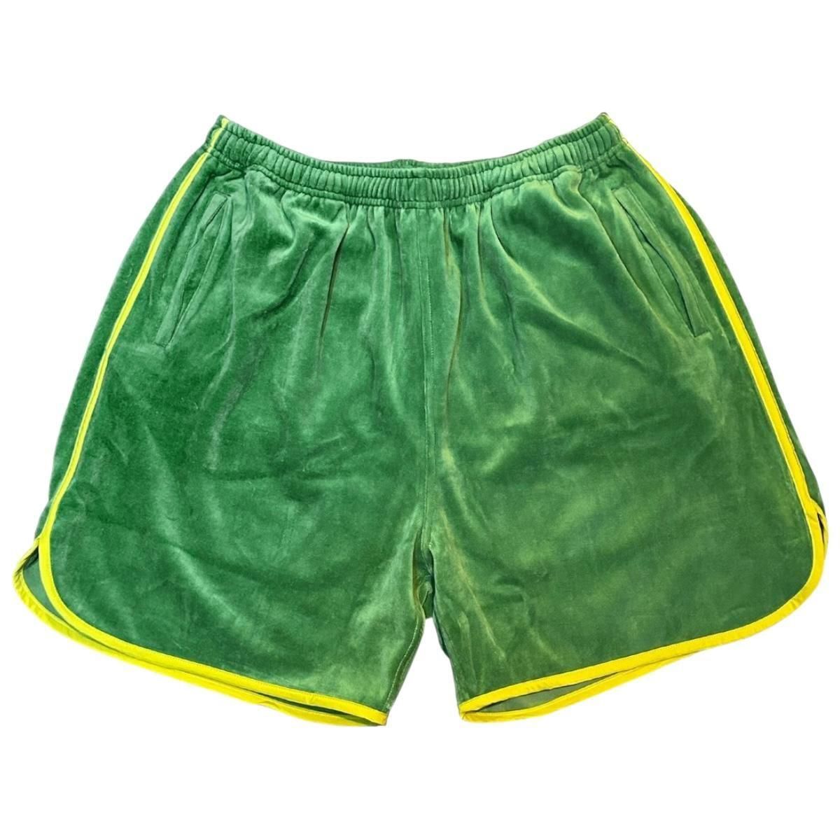 exodus<BR>VELOUR RESORT BAGGIE SHORTS(GREENYELLOW)