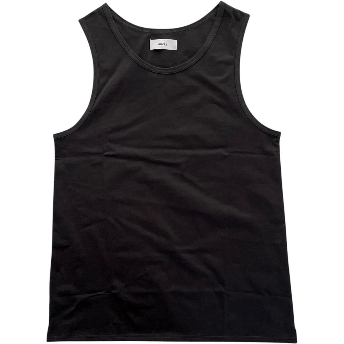 marka<BR>TANK TOP - 40/2 ORGANIC COTTON KNIT -(CHARCOAL)
