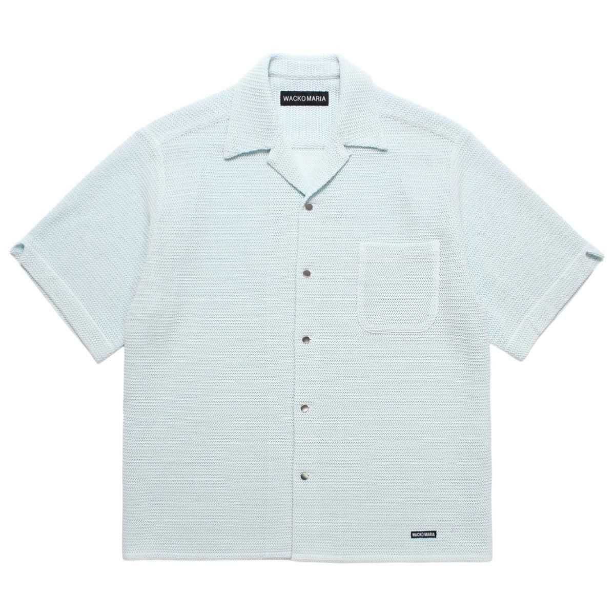 WACKOMARIA<BR>KNIT SHIRT(BLUE)