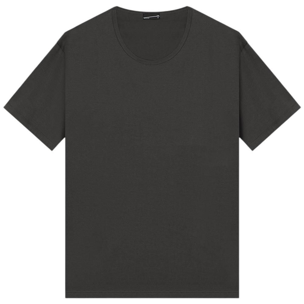 LAD MUSICIAN <BR>PERMANENT ROCKER U-NECK BIG T-SHIRT(MOSS GRAY)