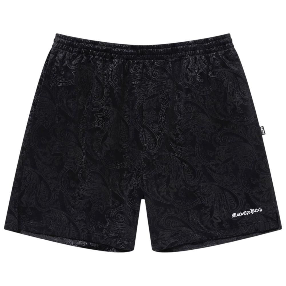 BlackEyePatch <BR>PAISLEY VELOUR SHORTS