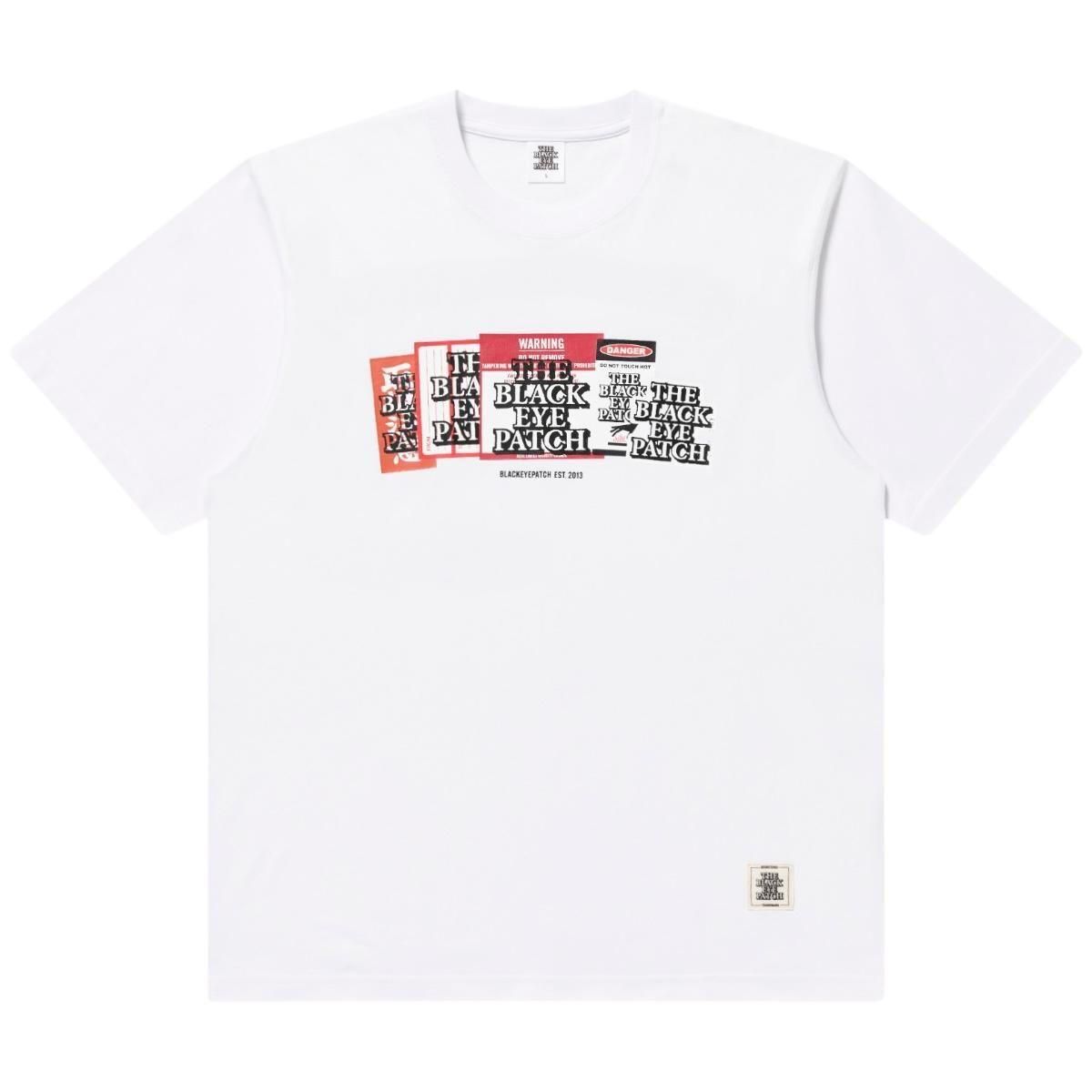 BlackEyePatch <BR>LABEL PACK TEE(WHITE)