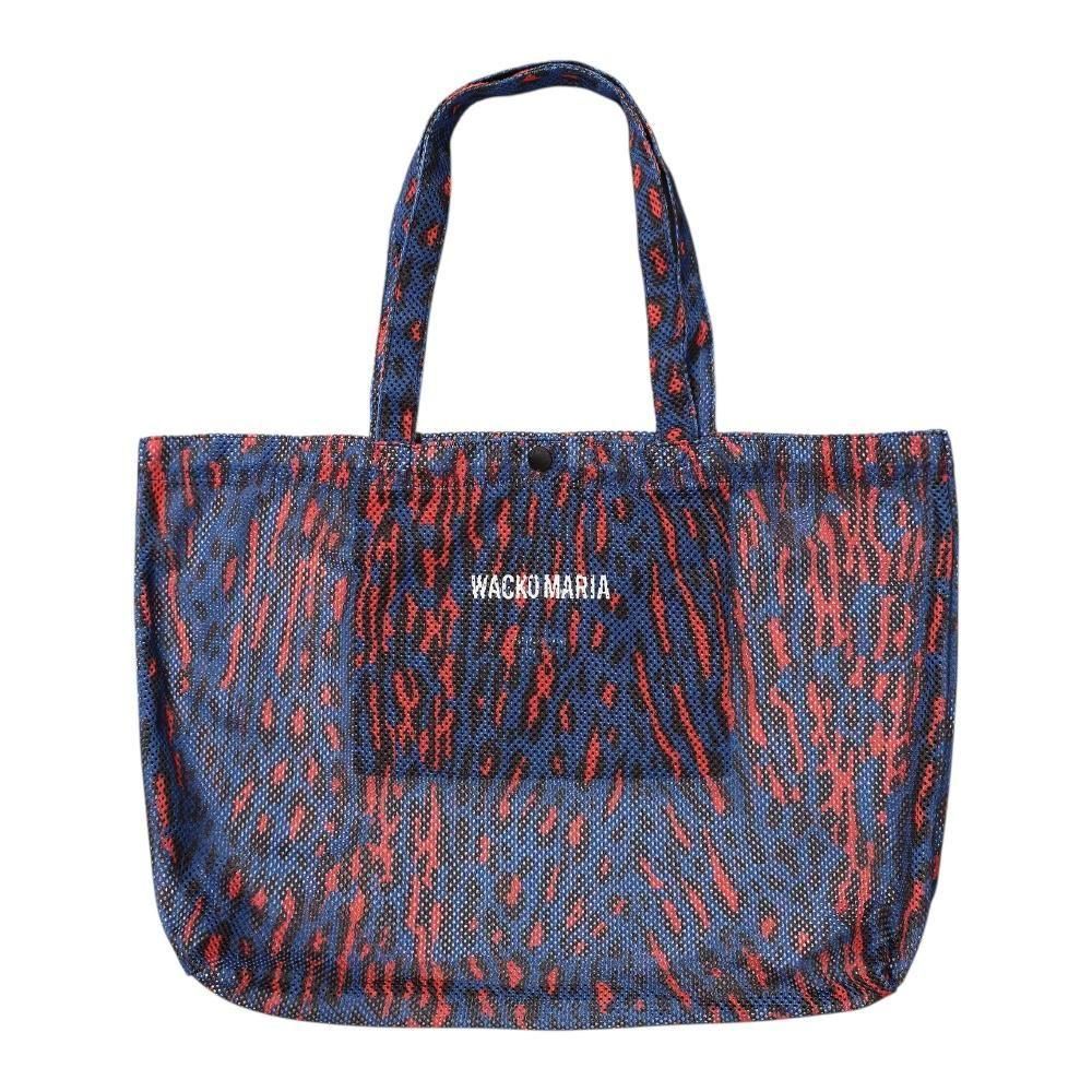 バッグ WACKOMARIA SPEAK EASY LEOPARD TOTE BLUE WACKOMARIA《ワコマリア》SPEAK EASY / LEOPARD TOTE BAG(25SS