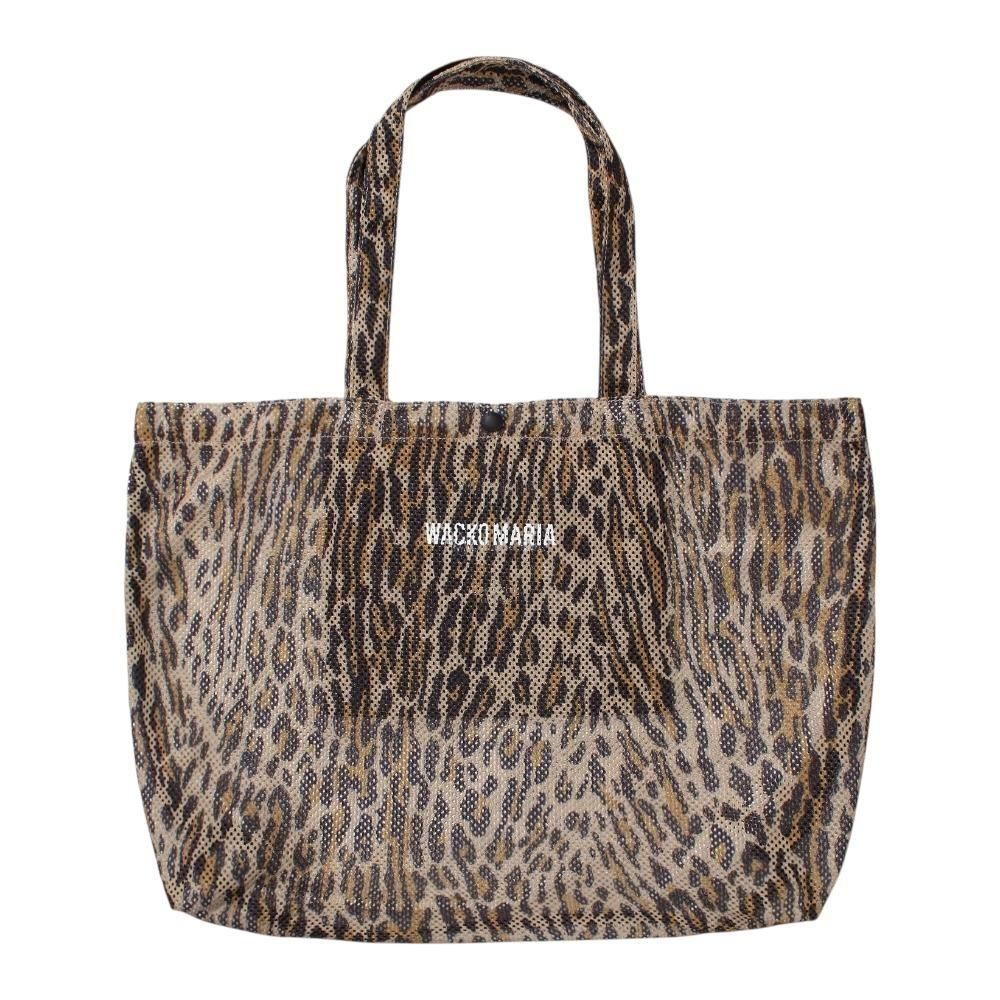 WACKOMARIA<BR>SPEAK EASY / LEOPARD TOTE BAG(BEIGE)