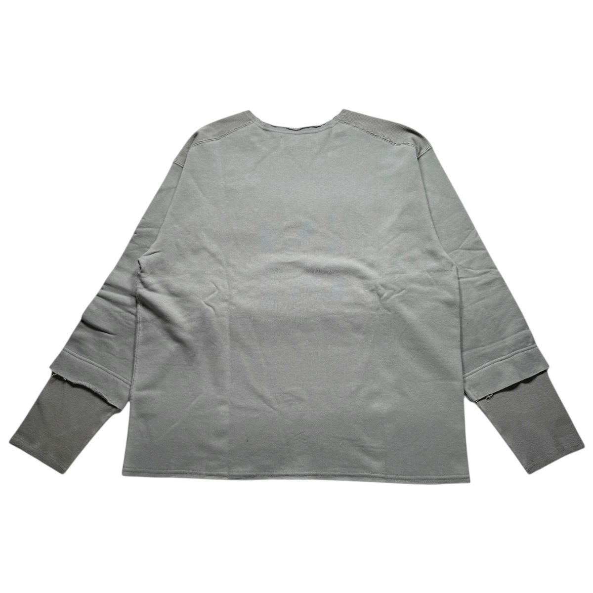 marka <BR>LAYERED TEE - ORGANIC COTTON FLEECE -<BR>(SAGE)