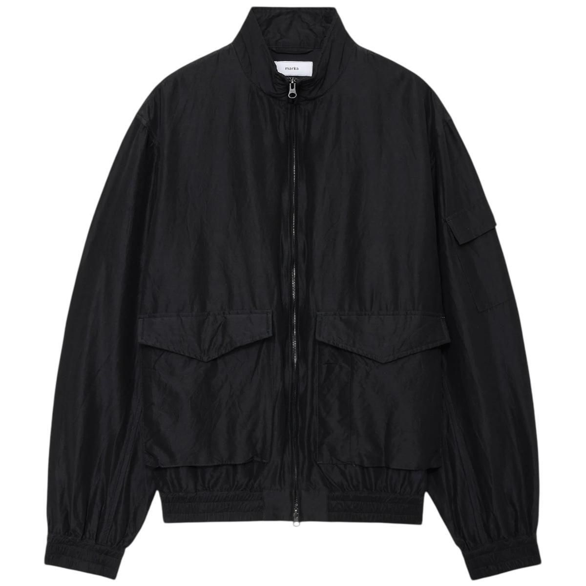 marka | FLIGHT JACKET - WOOL SILK HIGH COUNT TYPEWRITER