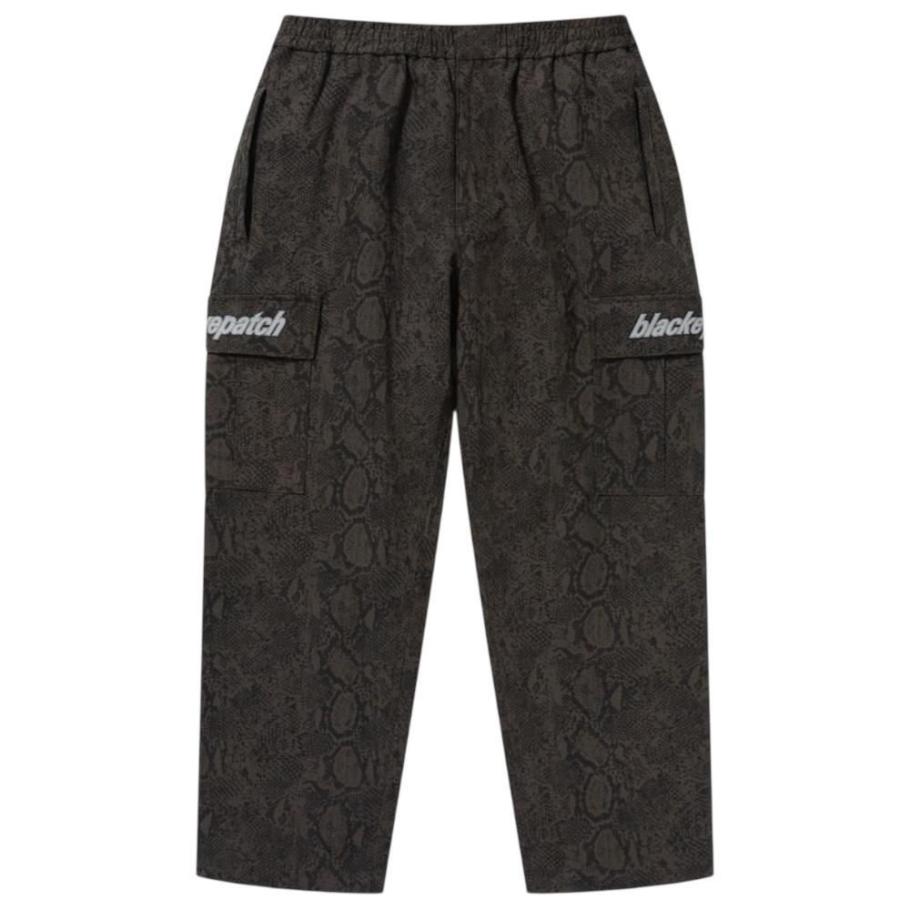 BlackEyePatch <BR>LOWERCASE LOGO PYTHON CARGO PANTS