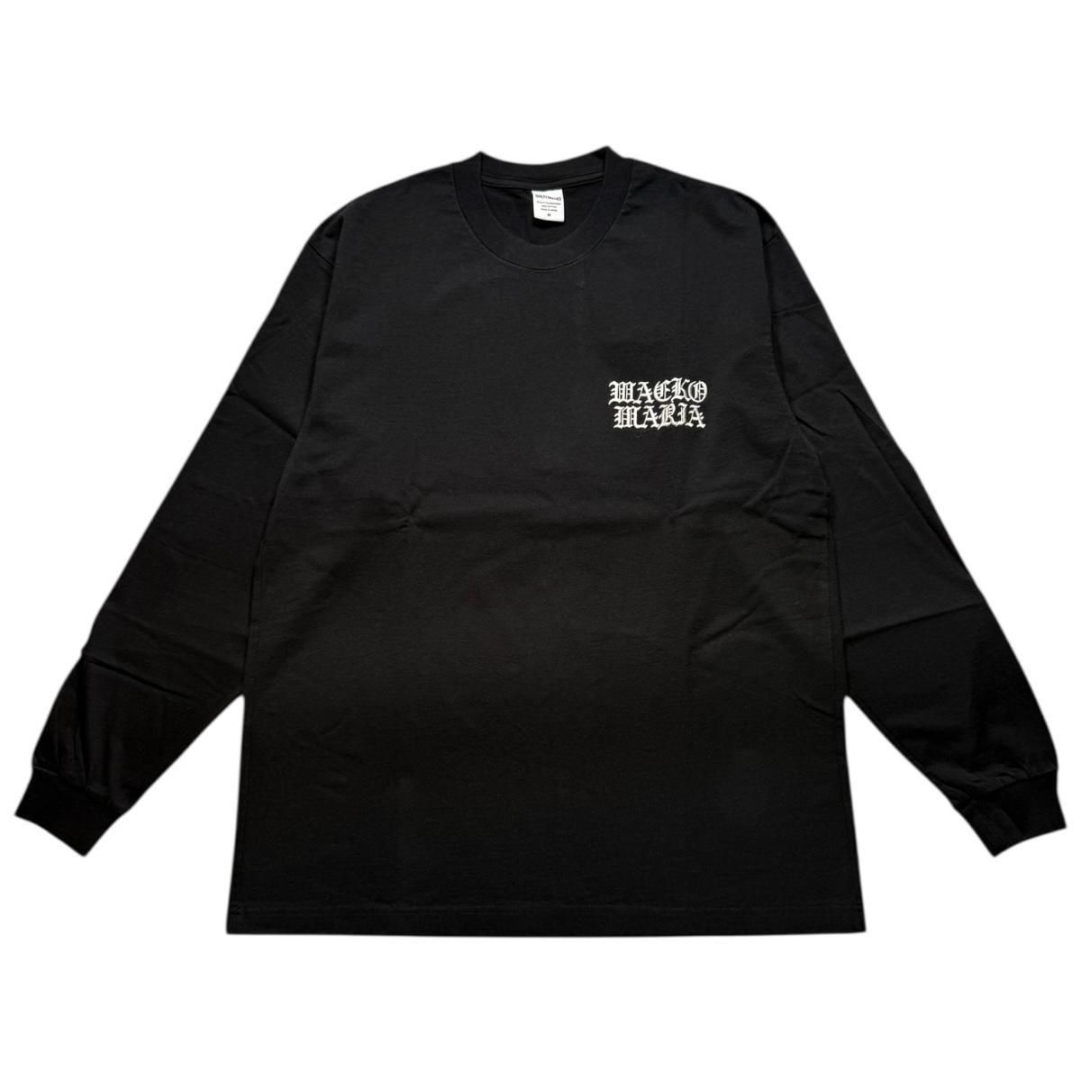 新品未使用 WACKOMARIA ワコマリア 長袖Tシャツ L ブラック ワコマリア 25FW LONG SLEEVE T-SHIRT - メルカリ