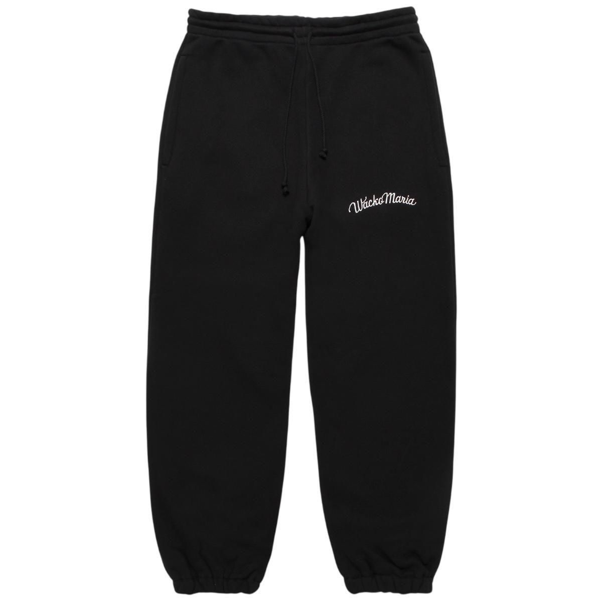 WACKOMARIA<BR>MIDDLE WEIGHT SWEAT PANTS(BLACK)