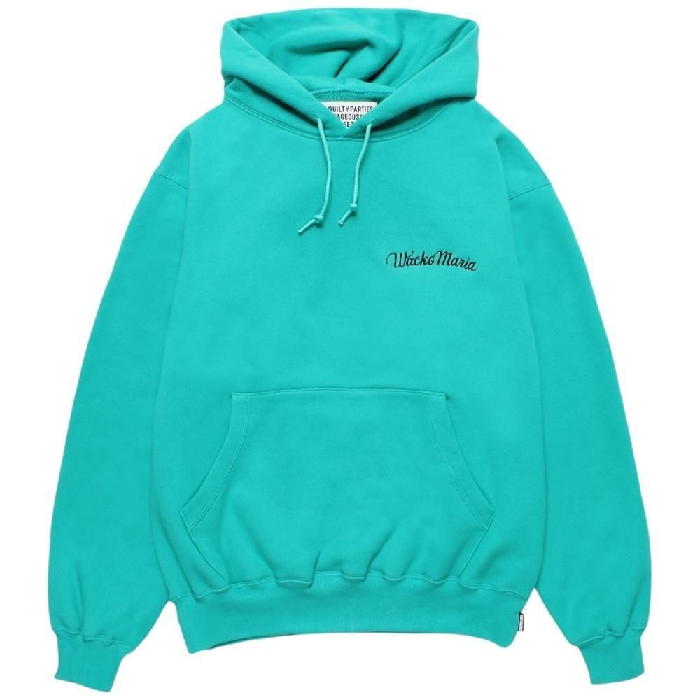 WACKOMARIA<BR>MIDDLE WEIGHT PULLOVER  HOODED SWEAT SHIRT(MINT)