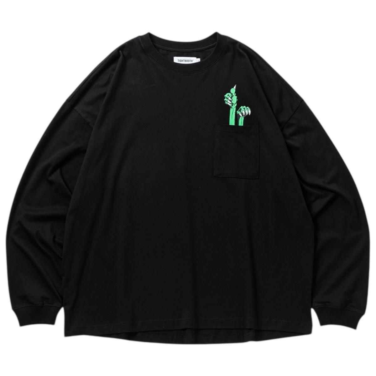 TIGHTBOOTH<BR>TBPR / DEADKEBAB LS T-SHIRT(BLACK)