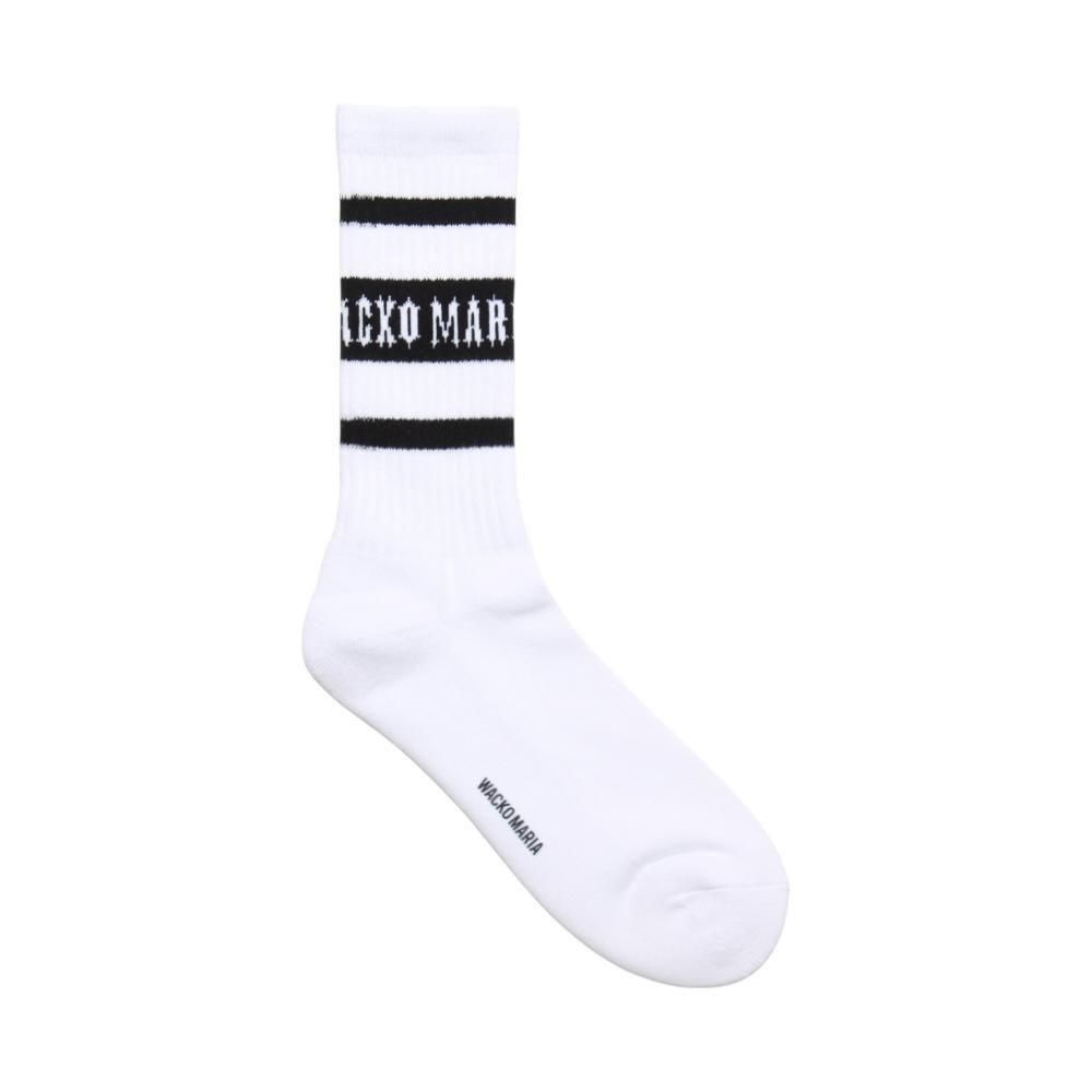 WACKOMARIA<BR>SKATER SOCKS(TYPE-1)(WHITE)