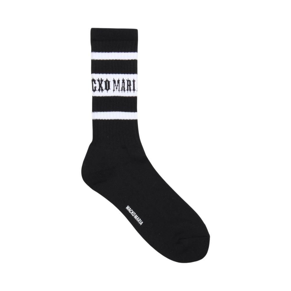 WACKOMARIA<BR>SKATER SOCKS(TYPE-1)(BLACK)