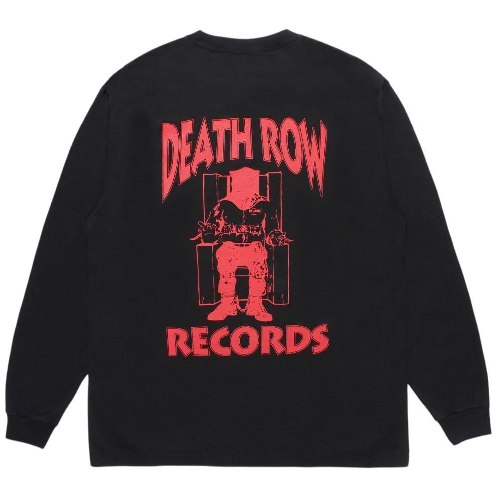 WACKOMARIA<BR>DEATH RAW RECORDS / WASHED HEAVY WEIGHT CREW NECK LONG SLEEVE T-SHIRT(BLACK)