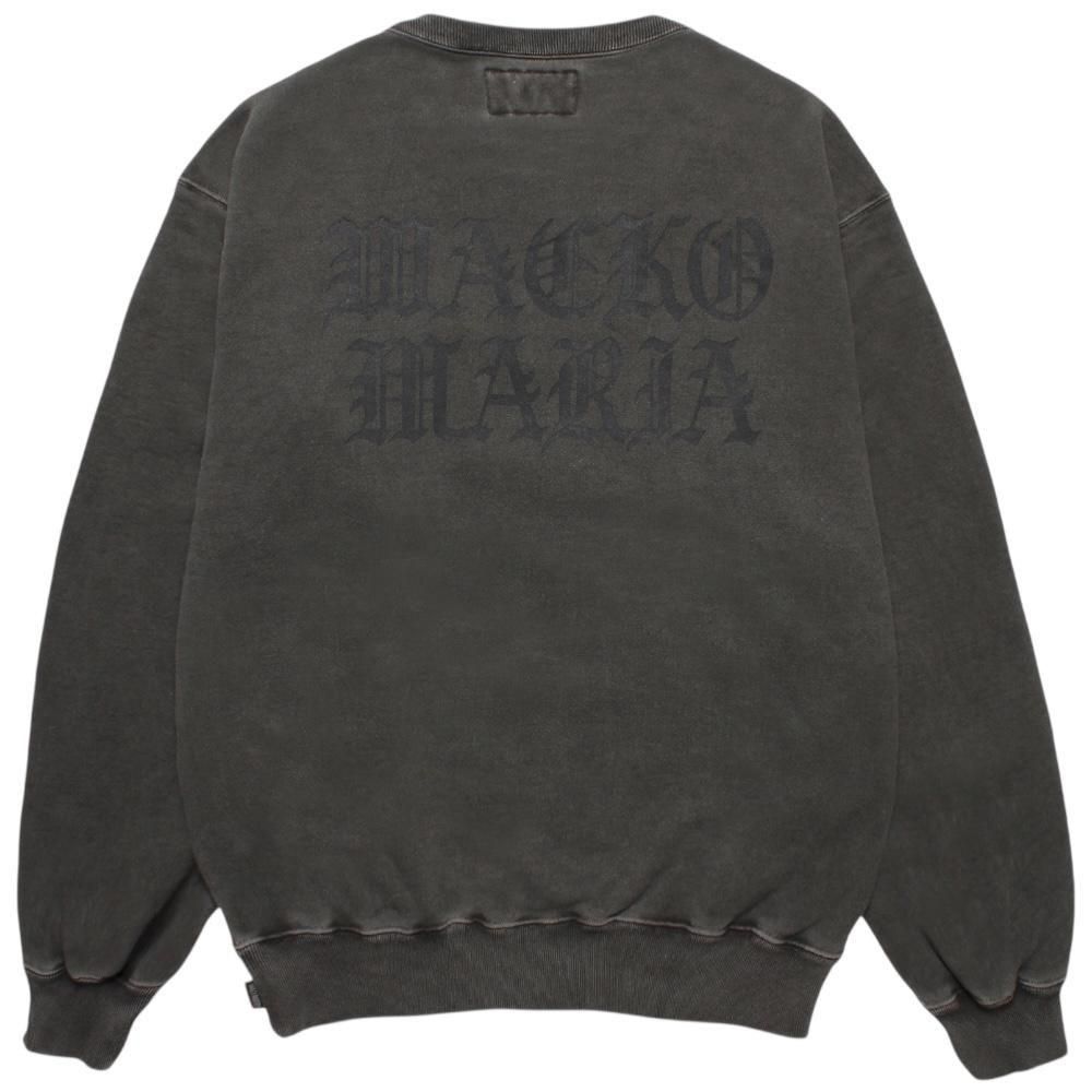 黒L【WACKOMARIA】MIDDLE SWEAT／新品タグ付／送料込 MIDDLE WEIGHT SWEAT SHIRT (TYPE-1)【BLACK】｜WACKO MARIA