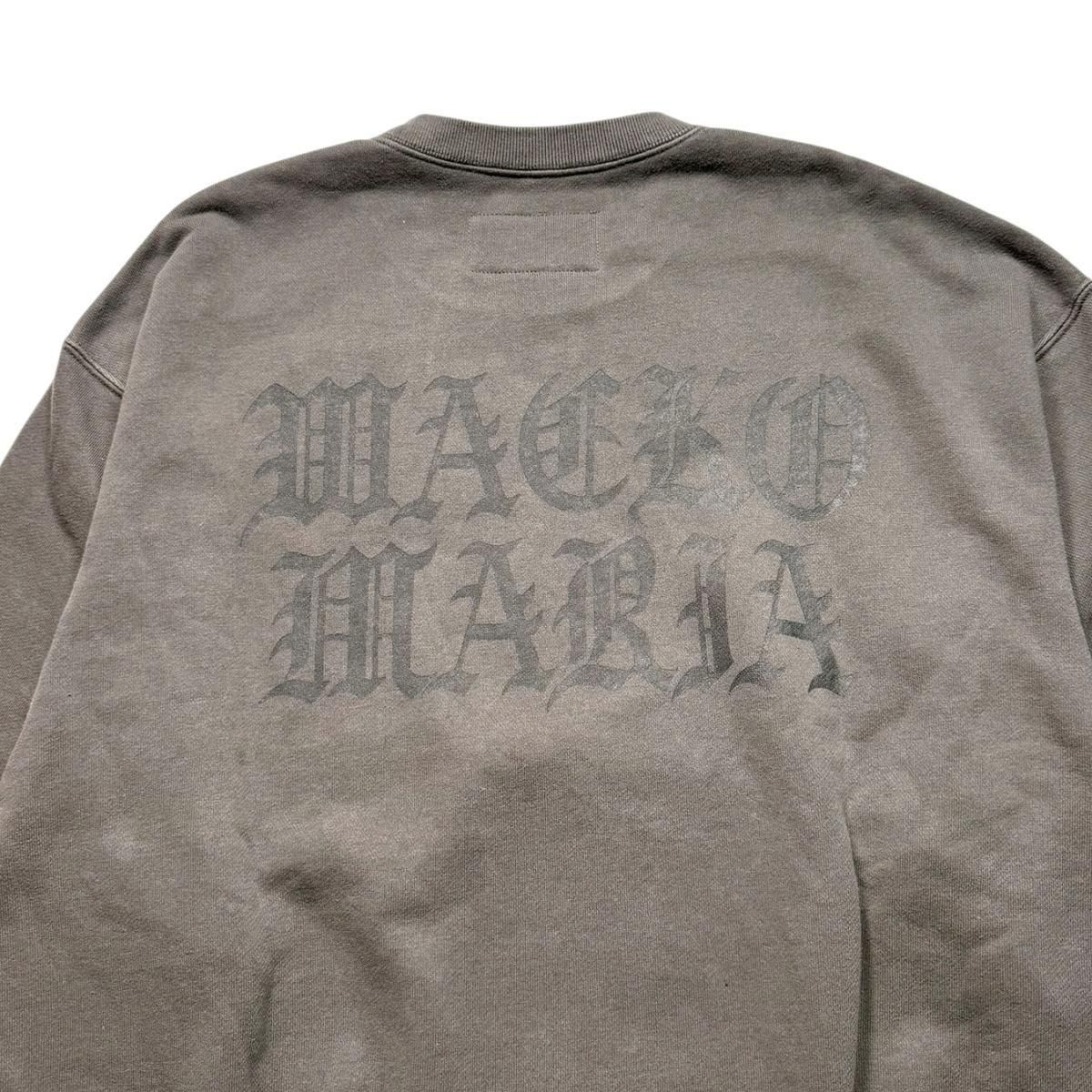 XL灰【WACKOMARIA】RD CREW SWEAT／新品タグ付／送料込 WACKOMARIA《ワコマリア》DEATH RAW RECORDS / WASHED MIDDLE
