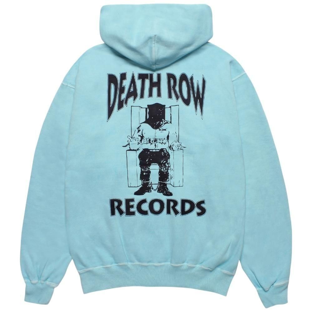 WACKOMARIA<BR>DEATH RAW RECORDS / WASHED MIDDLE WEIGHT PULLOVER HOODED SWEAT SHIRT(BLUE)