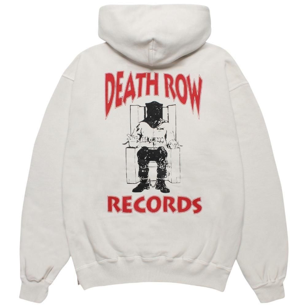 WACKOMARIA<BR>DEATH RAW RECORDS / WASHED MIDDLE WEIGHT FULL ZIP HOODED SWEAT SHIRT(IVORY)