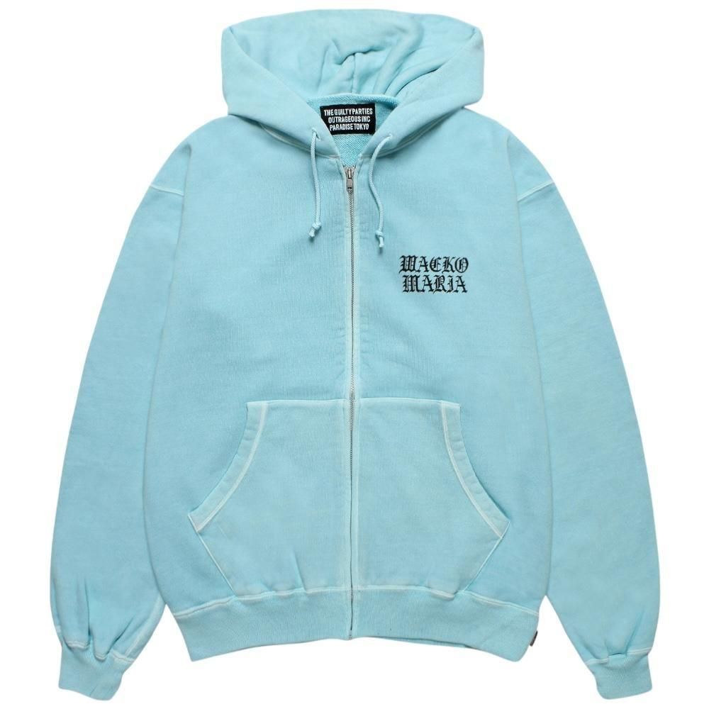 紺L【WACKOMARIA】FULL ZIP SWEAT／新品タグ付／送料込 WACKO MARIA / HEAVY WEIGHT FULL ZIP HOODED SWEAT SHIRT