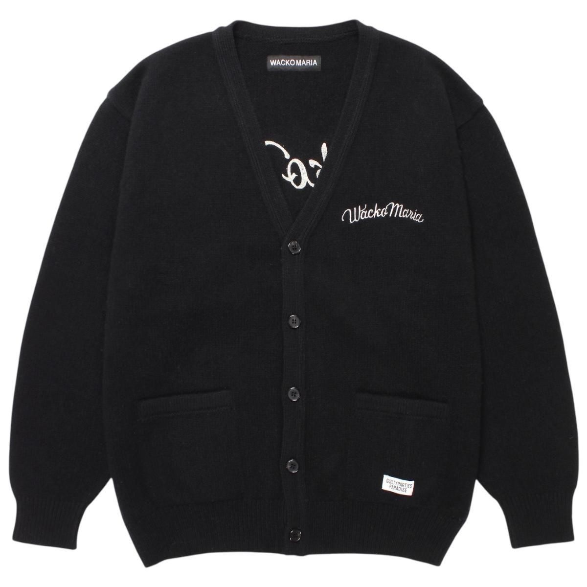 WACKOMARIA<BR>CLASSIC CARDIGAN(TYPE-1)(BLACK)