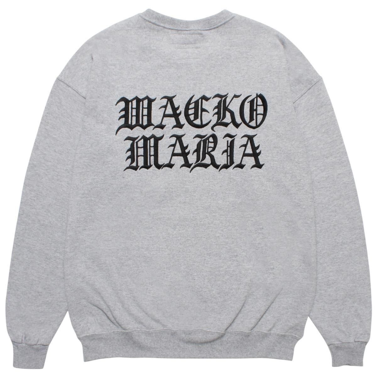 XL灰【WACKOMARIA】RD CREW SWEAT／新品タグ付／送料込 WACKOMARIA《ワコマリア》56 TATOO STUDIO / CREW NECK SWEAT