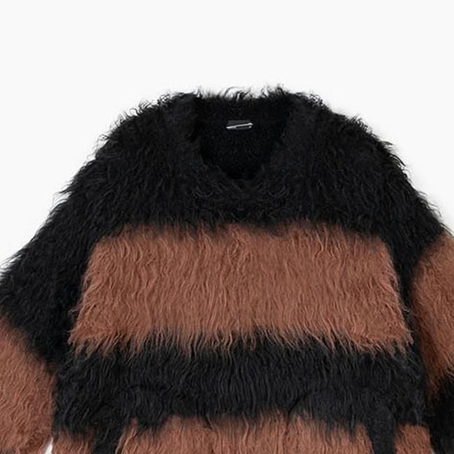 トップス LAD MUSICIAN LOOP YARN KNIT 2024 A/W LAD MUSICIAN LOOP YARN SHAGGY CARDIGAN「Lotus