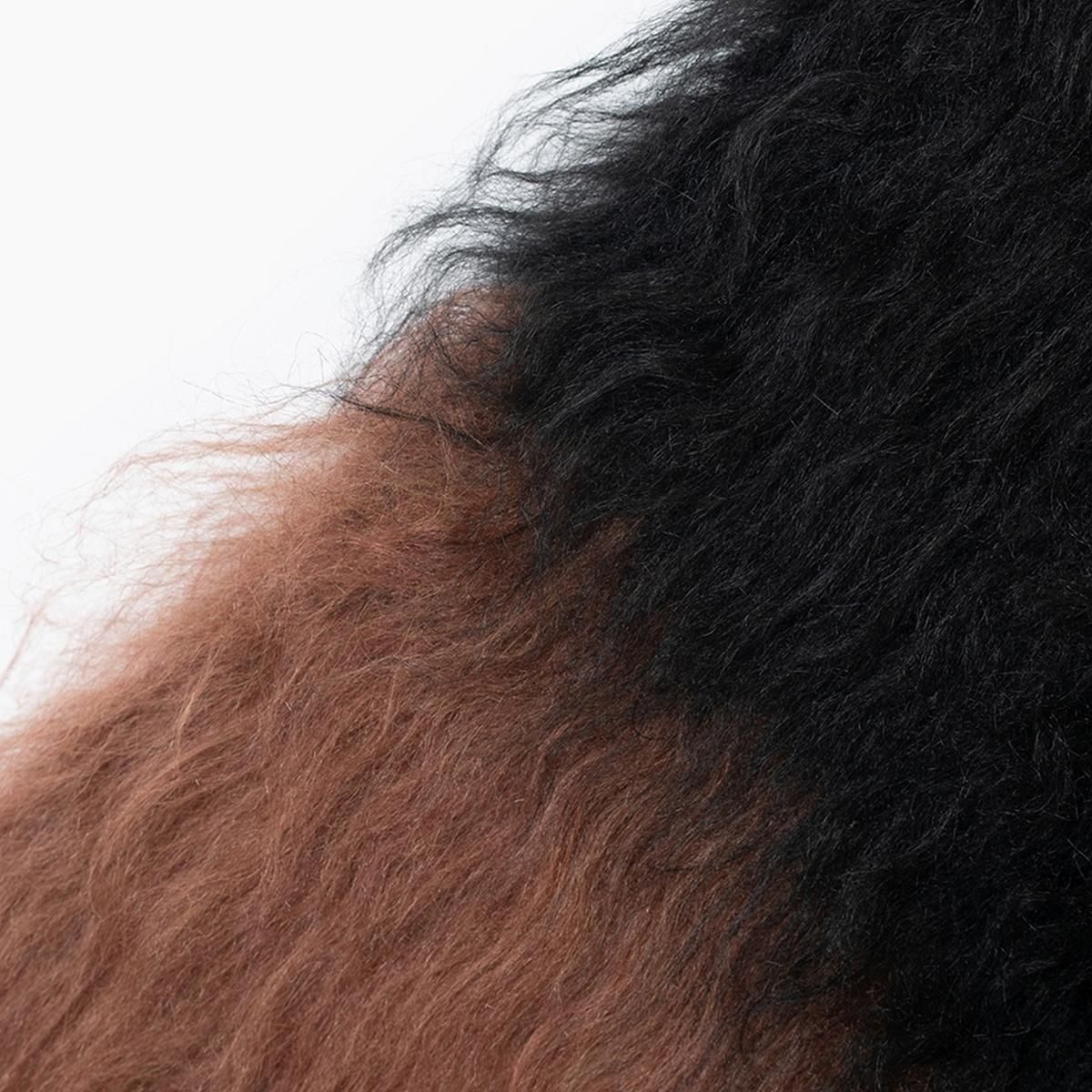 LAD MUSICIAN《ラッドミュージシャン》LOOP YARN SHAGGY BORDER KNIT