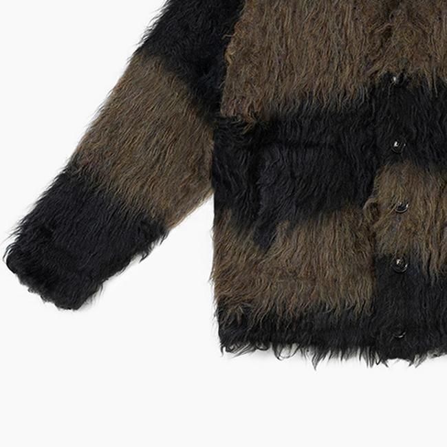 トップス LAD MUSICIAN LOOP YARN KNIT NEW ARRIVAL @ladmusician ＂LOOP YARN SHAGGY KNIT ボーダーニット