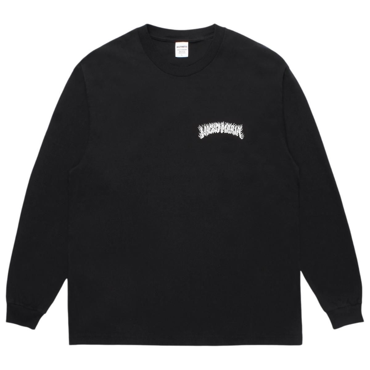 WACKOMARIA<BR>TIM LEHI / WASHED HEAVY WEIGHT LONG SLEEVE T-SHIRT(TYPE-1)(BLACK)