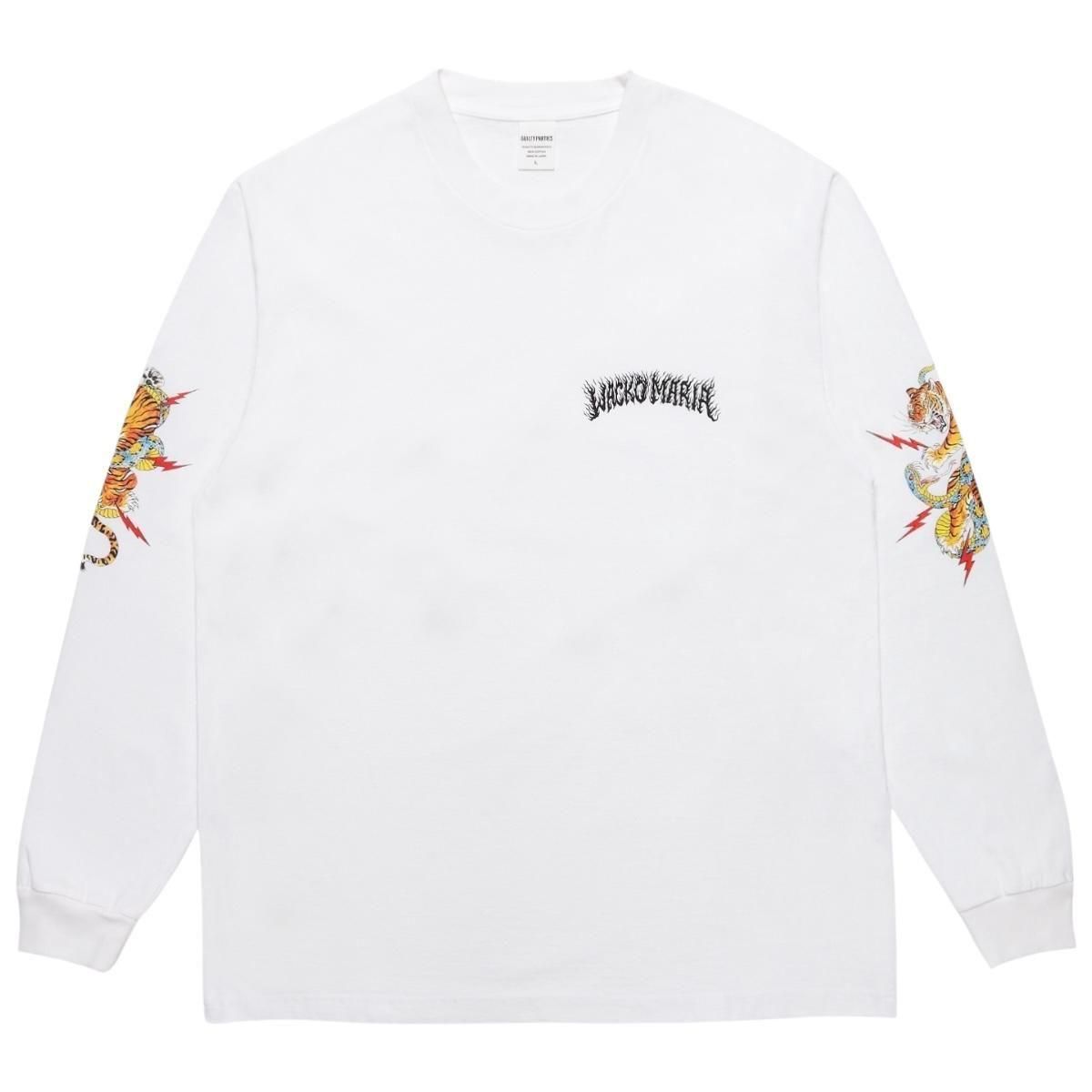 WACKOMARIA<BR>TIM LEHI / WASHED HEAVY WEIGHT LONG SLEEVE T-SHIRT(TYPE-2)(WHITE)
