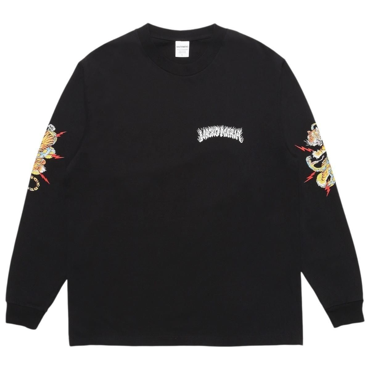 WACKOMARIA<BR>TIM LEHI / WASHED HEAVY WEIGHT LONG SLEEVE T-SHIRT(TYPE-2)(BLACK)