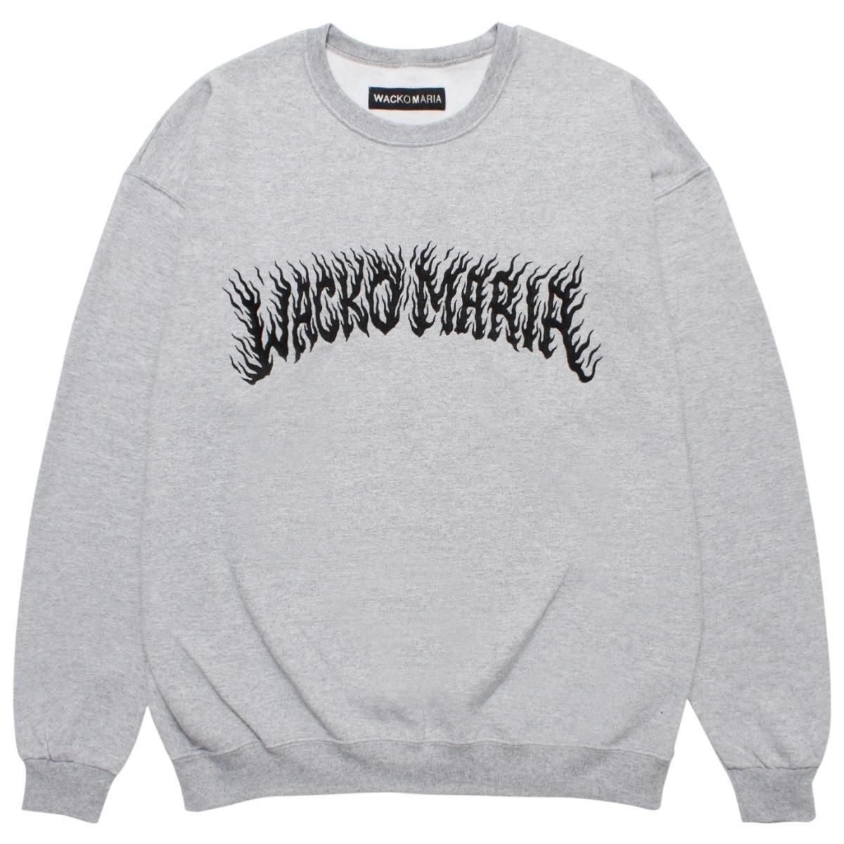 WACKOMARIA<BR>TIM LEHI / CREW NECK SWEAT SHIRT(TYPE-2)(GRAY)