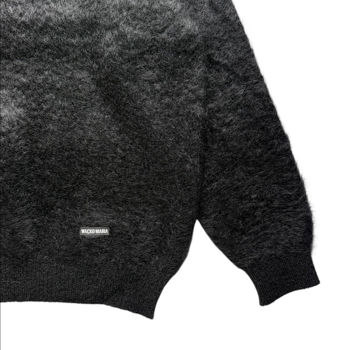 21ss WACKOMARIA MOHAIR SWEATER BLACK 美品 WACKOMARIA《ワコマリア》MIX MOHAIR CREW NECK SWEATER(25FW-WMK-KN01